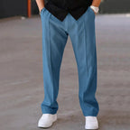 Herren weite Stoffhose