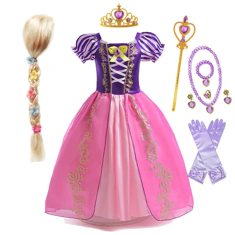 Kinder Disney Prinzessin Rapunzel Halloween Kleid