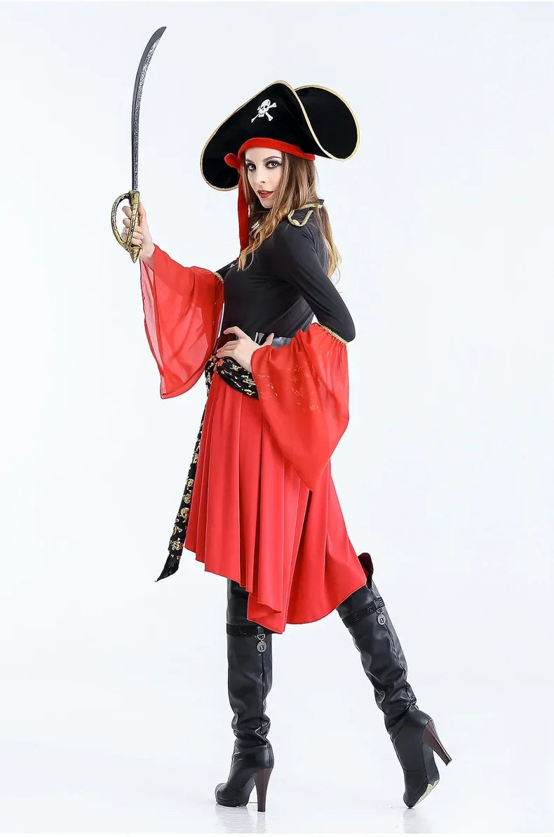 Lady Captain Piraten Halloween Kleid