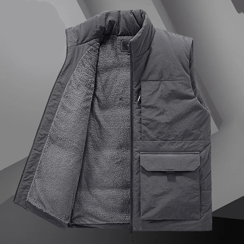 Miro - Fleece Winterweste mit vielen Taschen