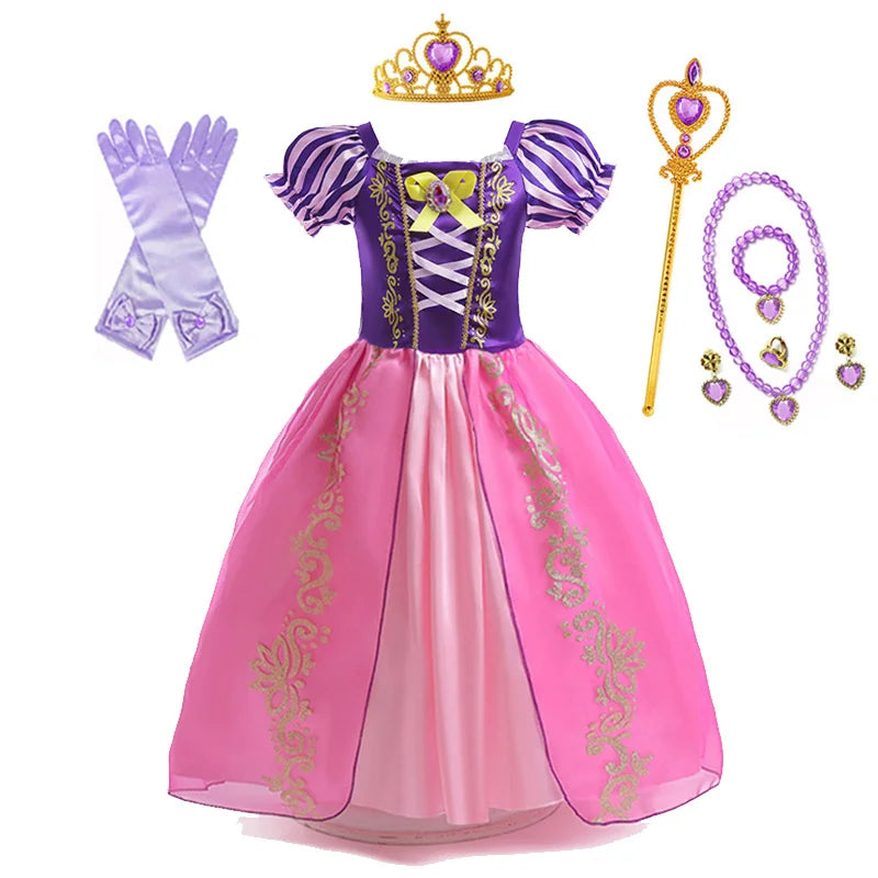 Kinder Disney Prinzessin Rapunzel Halloween Kleid