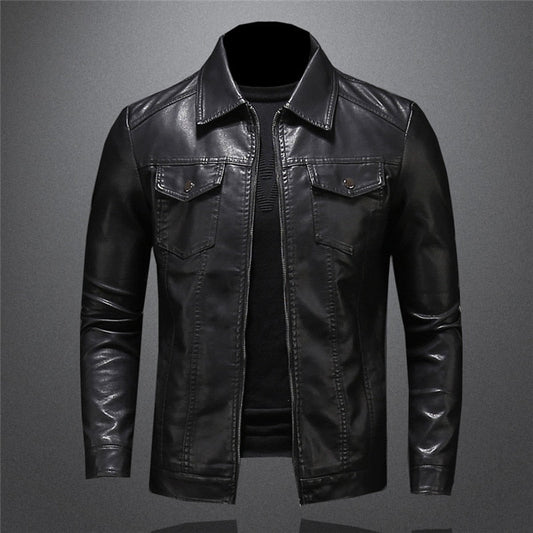 Kowa Leder-Windbreakerjacke für Herren