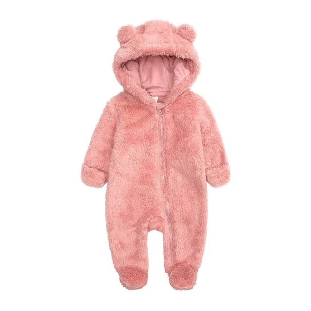 Warmer Bärenkapuzen Baby Overall Strampler