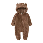 Warmer Bärenkapuzen Baby Overall Strampler
