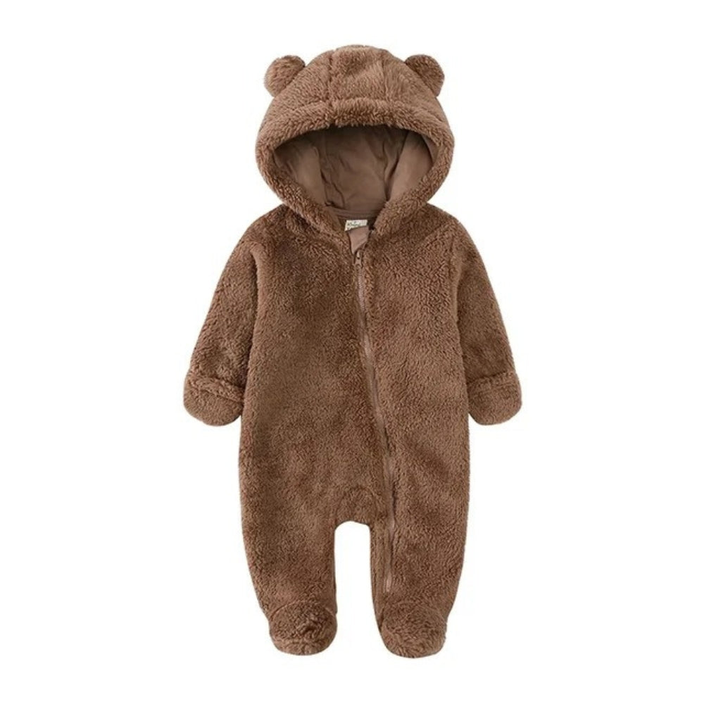 Warmer Bärenkapuzen Baby Overall Strampler