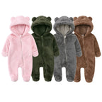 Warmer Bärenkapuzen Baby Overall Strampler