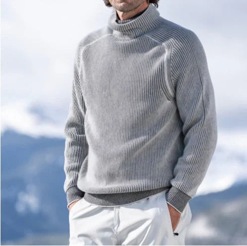 Bequeme eleganter Herren Rollkragenpullover