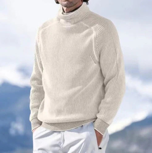 Bequeme eleganter Herren Rollkragenpullover