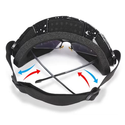 Franco - Skibrille mit abnehmbaren Sonnenschutz
