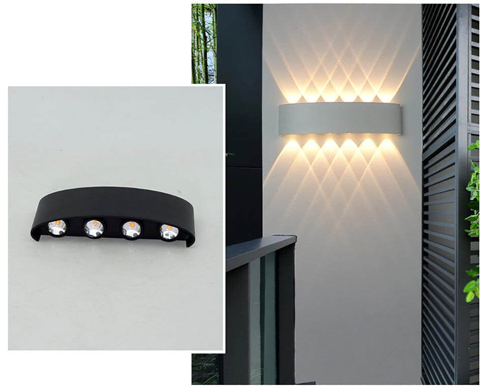 Wasserdichte LED Wandlampe - Geschmackvoll & Energie Effizient