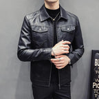 Kowa Leder-Windbreakerjacke für Herren
