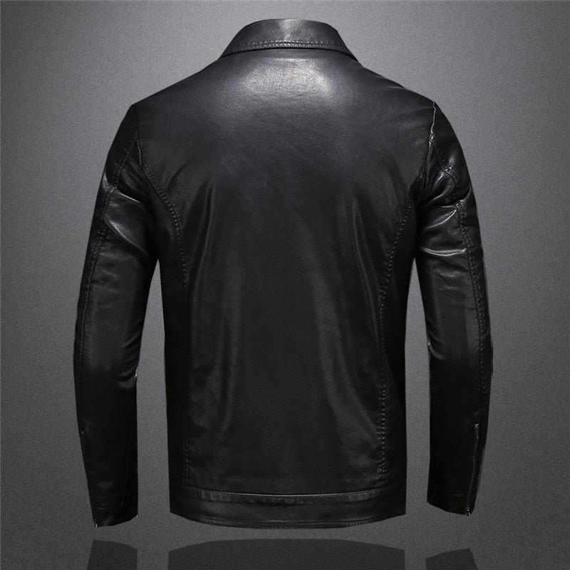 Kowa Leder-Windbreakerjacke für Herren