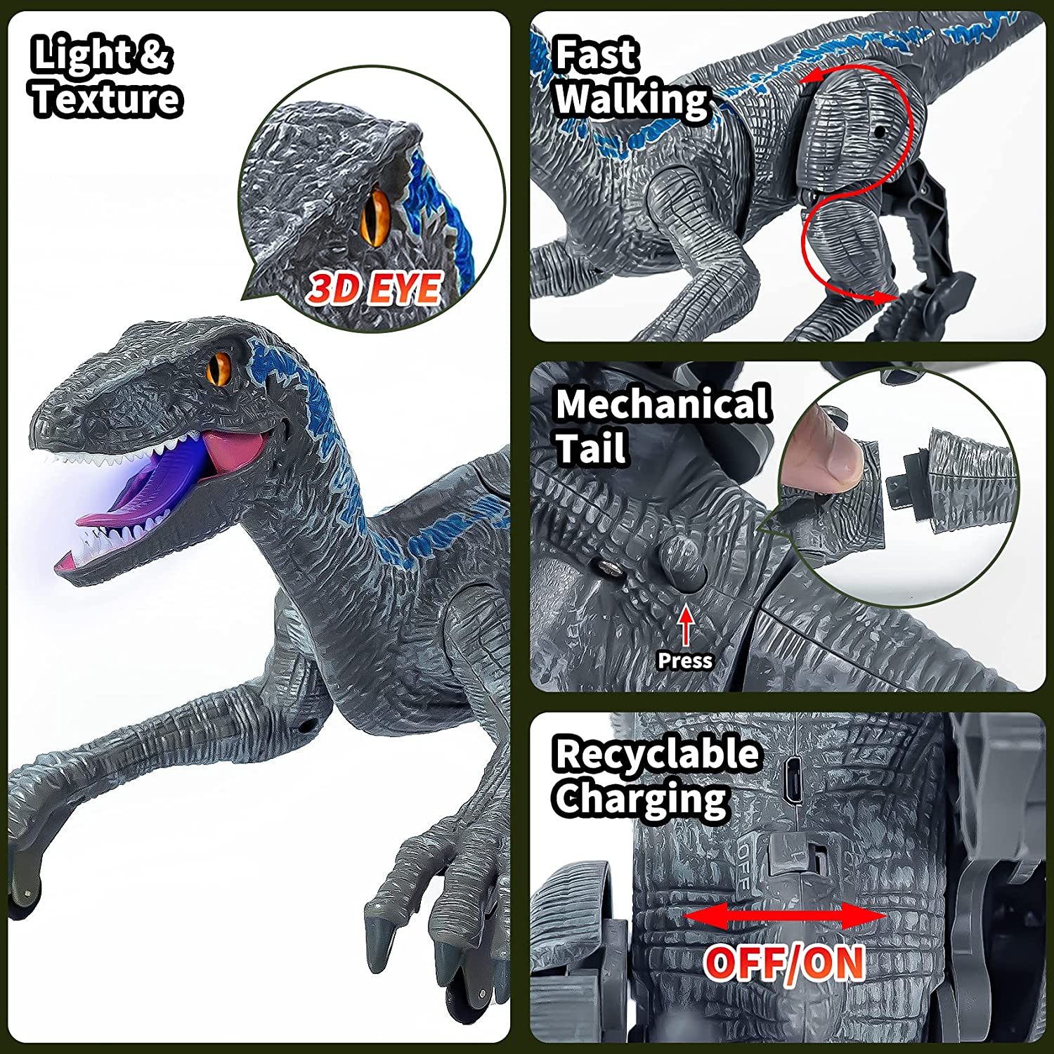 Mario Interaktiver Dino mit Licht & Sound