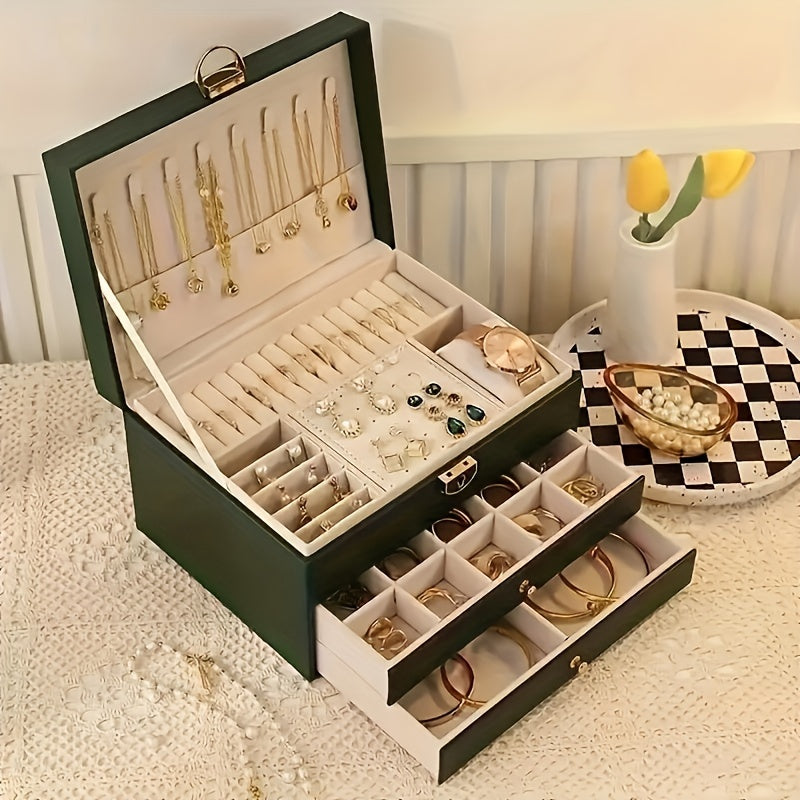 Tinker Schmuck-Organizer Box aus Leder