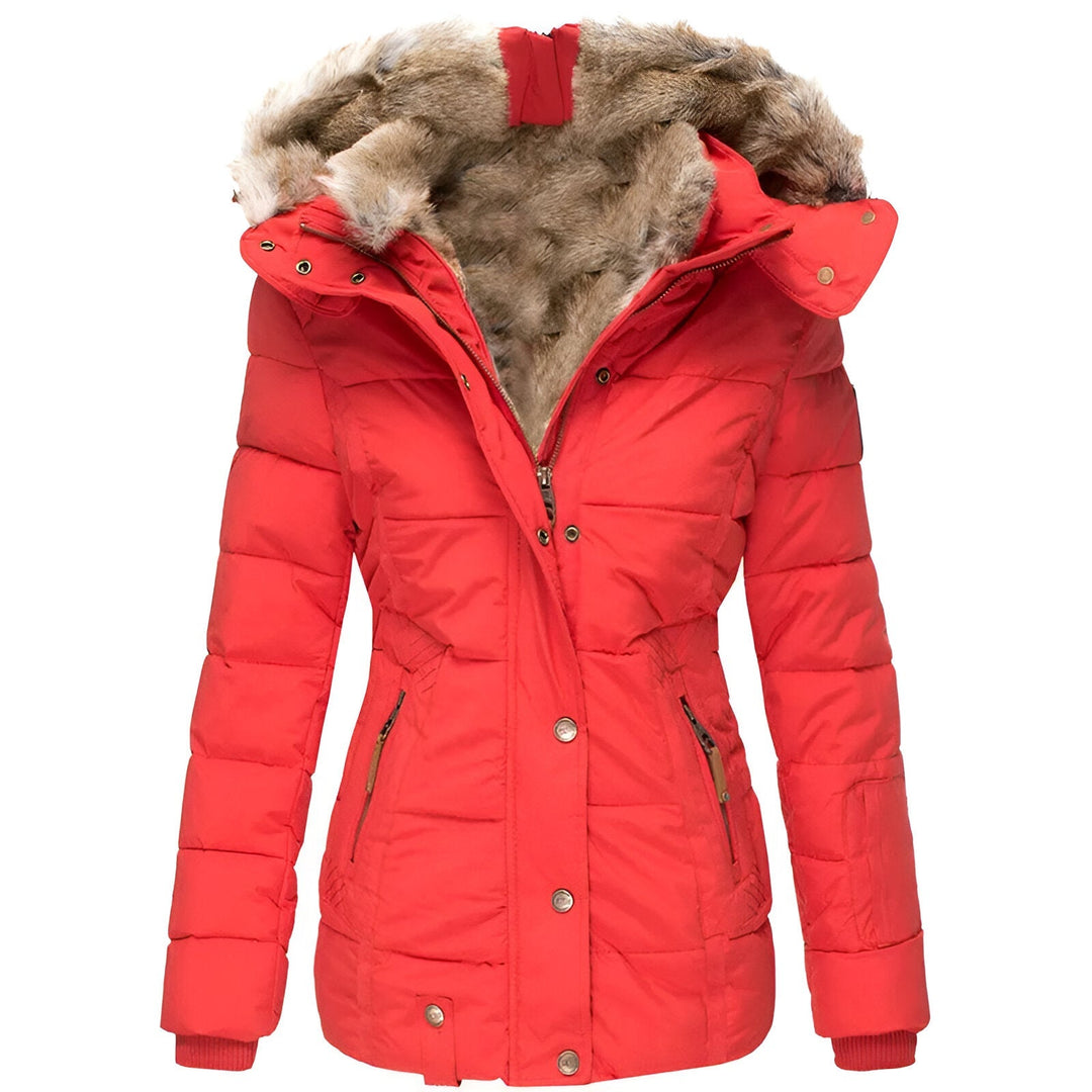 Damen gefütterte Winter Pufferjacke mit Kapuze