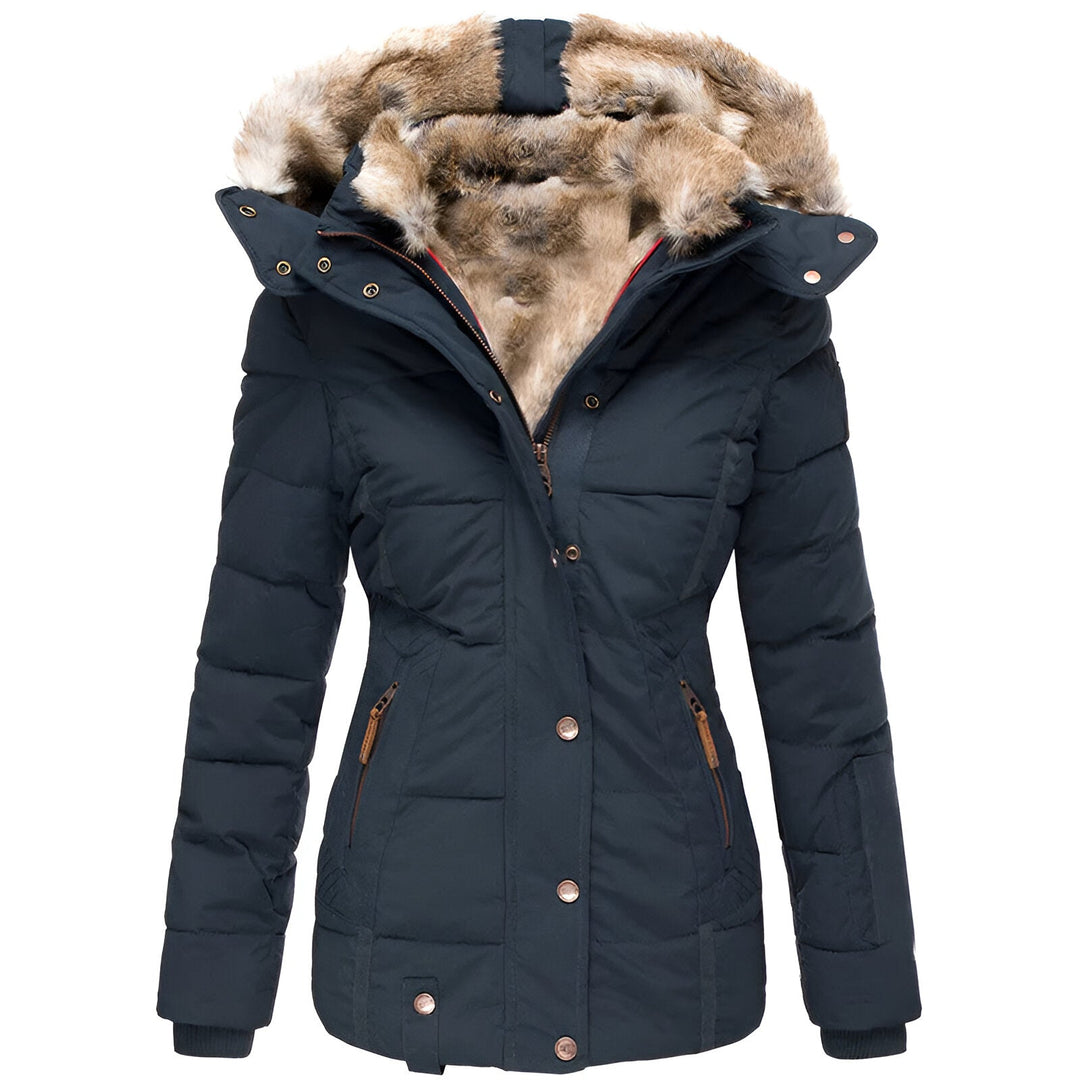Damen gefütterte Winter Pufferjacke mit Kapuze