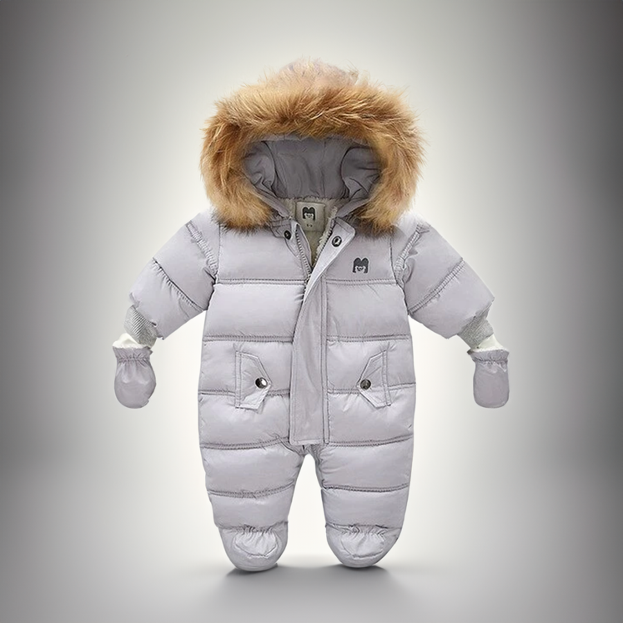 Gepolsterter Baby Schneeanzug mit Fleece-Futter