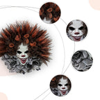 Gruselige Clown-Türdekoration