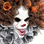 Gruselige Clown-Türdekoration