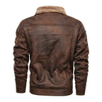Gefütterte Banja Wildleder Bikerjacke