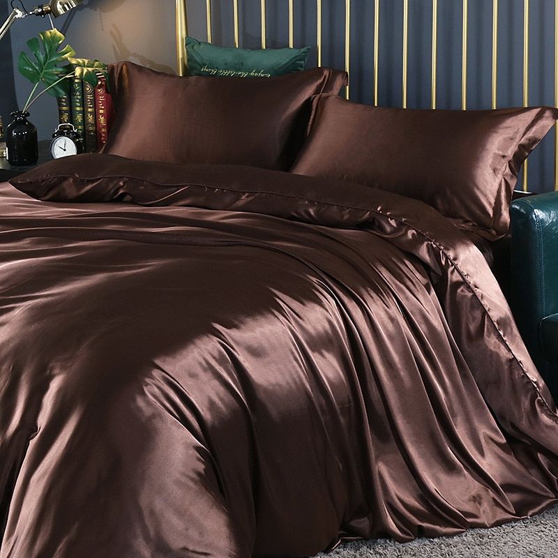 Leila Luxus Satin Bettwäsche Set