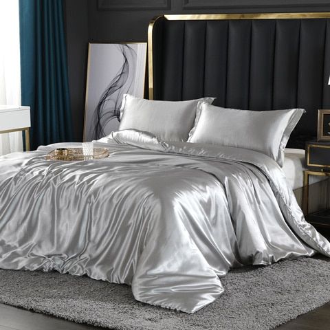 Leila Luxus Satin Bettwäsche Set