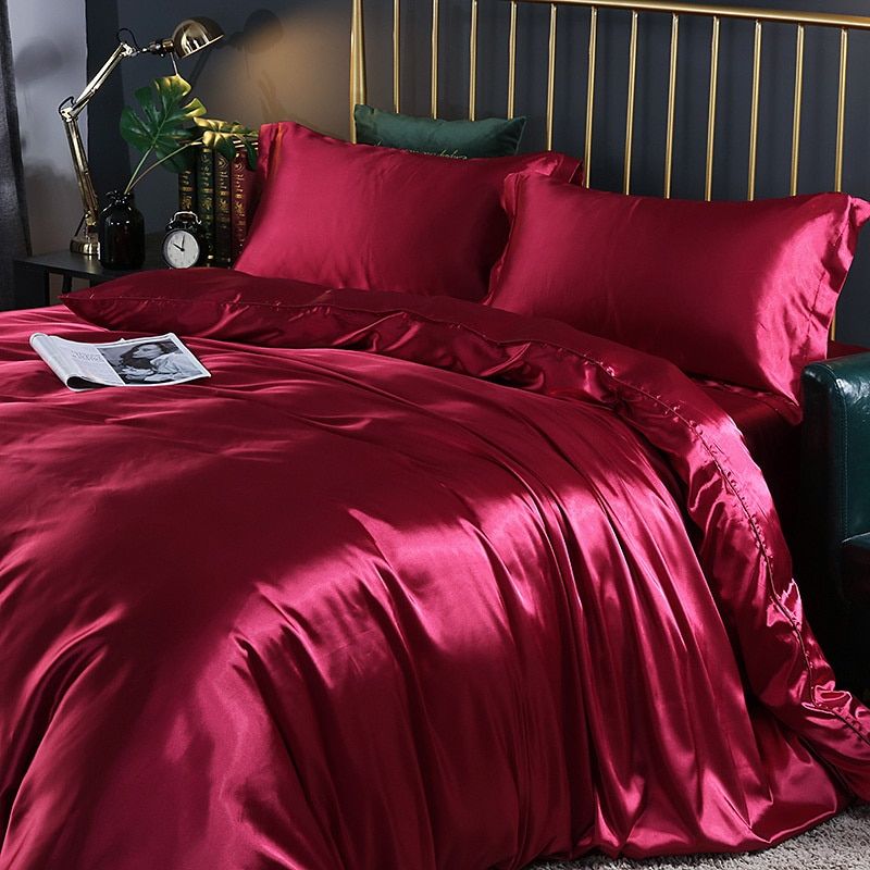 Leila Luxus Satin Bettwäsche Set