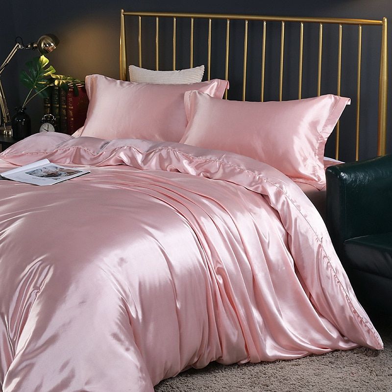 Leila Luxus Satin Bettwäsche Set