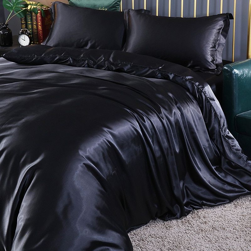 Leila Luxus Satin Bettwäsche Set