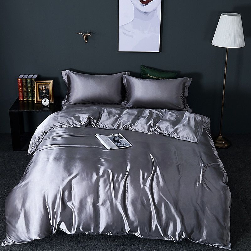 Leila Luxus Satin Bettwäsche Set