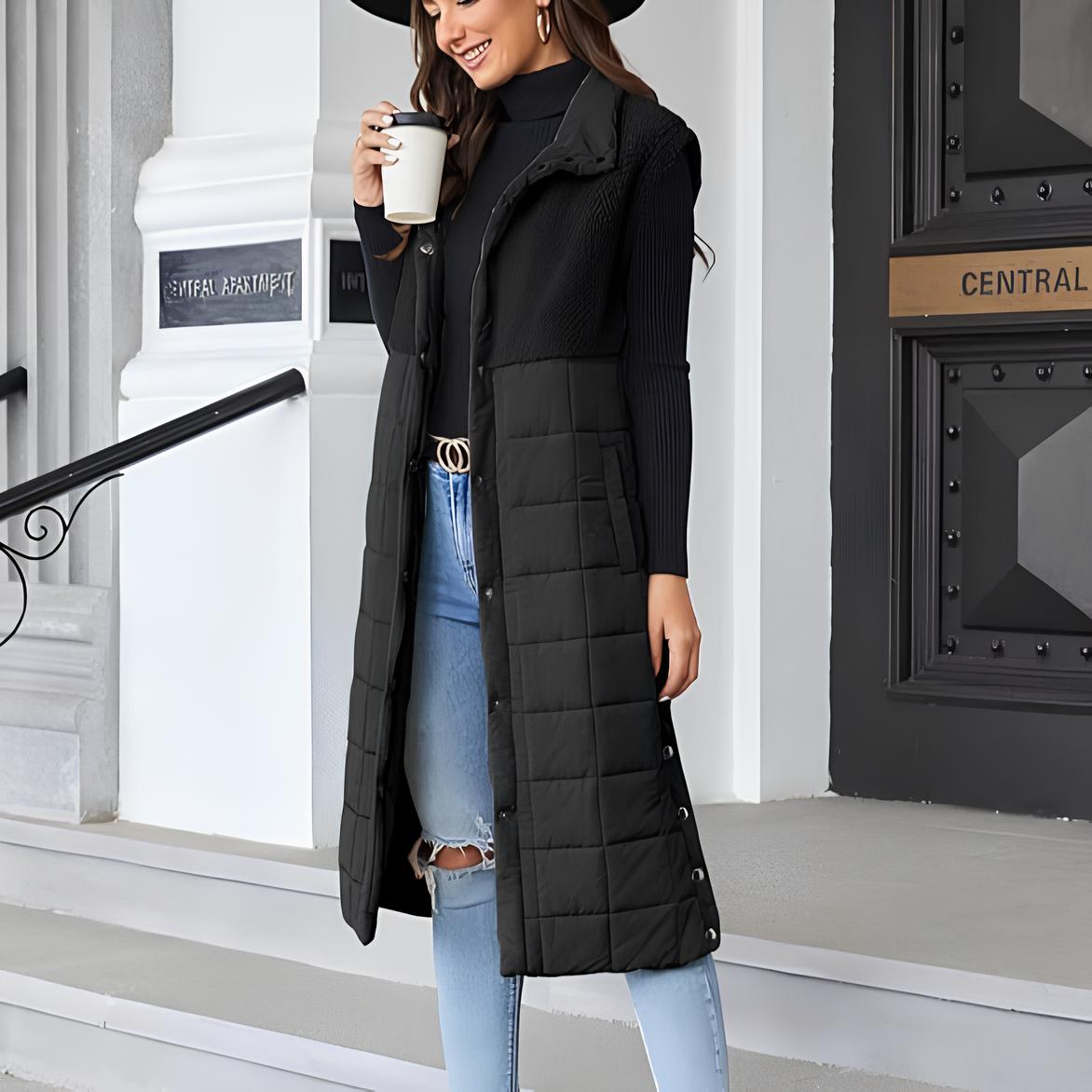 Tumiko Long Fleece-Weste