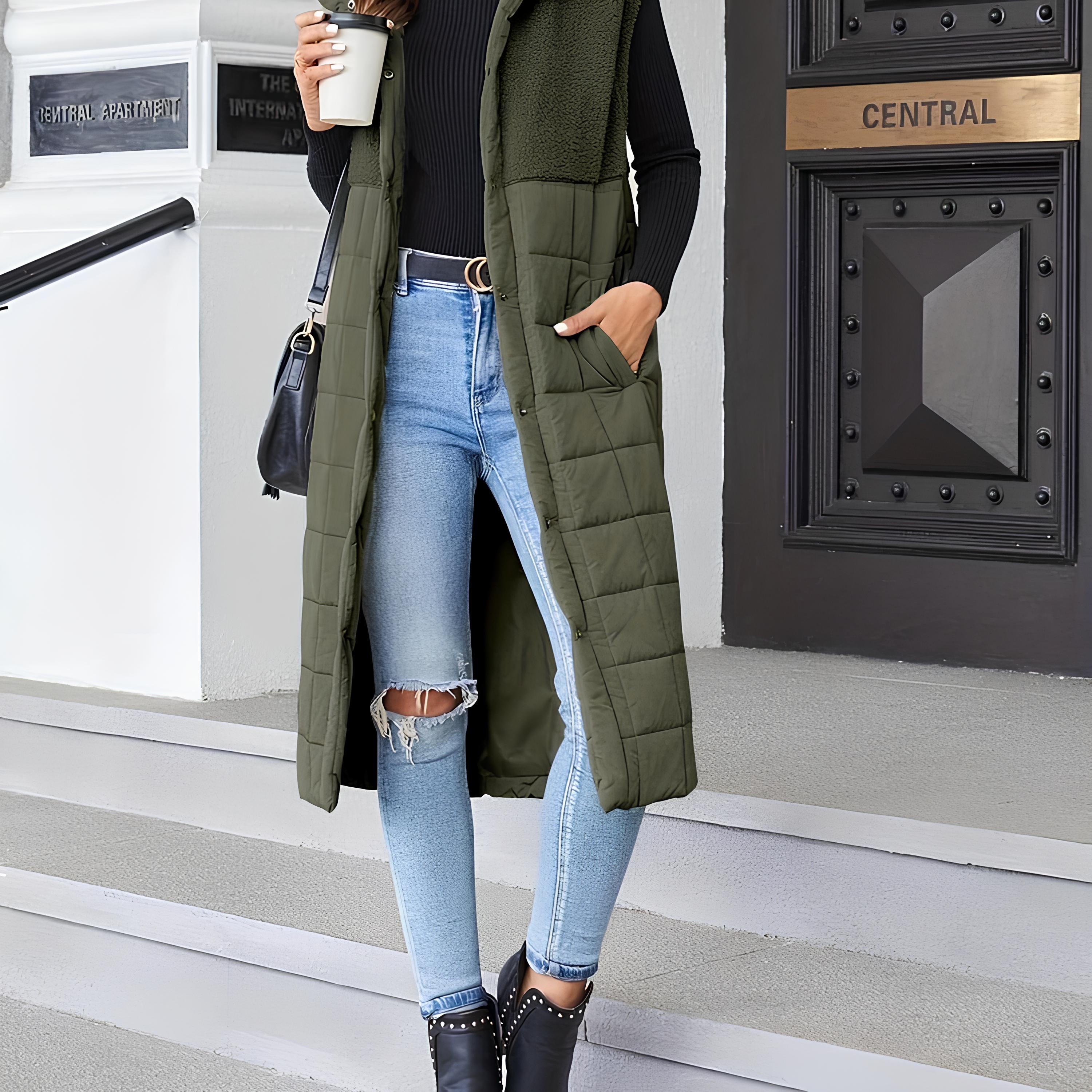 Tumiko Long Fleece-Weste