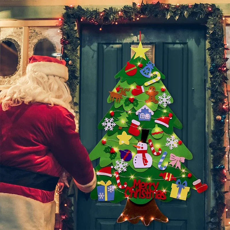 Caylaes Leuchtender Filz-Weihnachtsbaum
