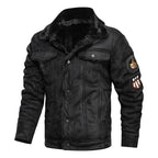 Gefütterte Banja Wildleder Bikerjacke
