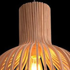 Handgefertigte Holz & Pendelleuchte