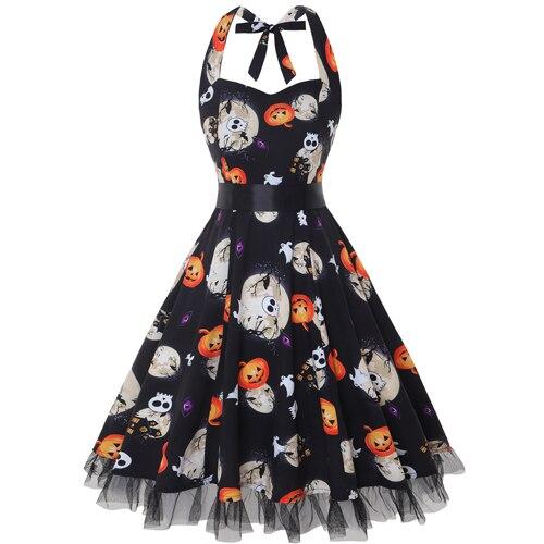 Serenity Fließendes Mini Halloween Kleid