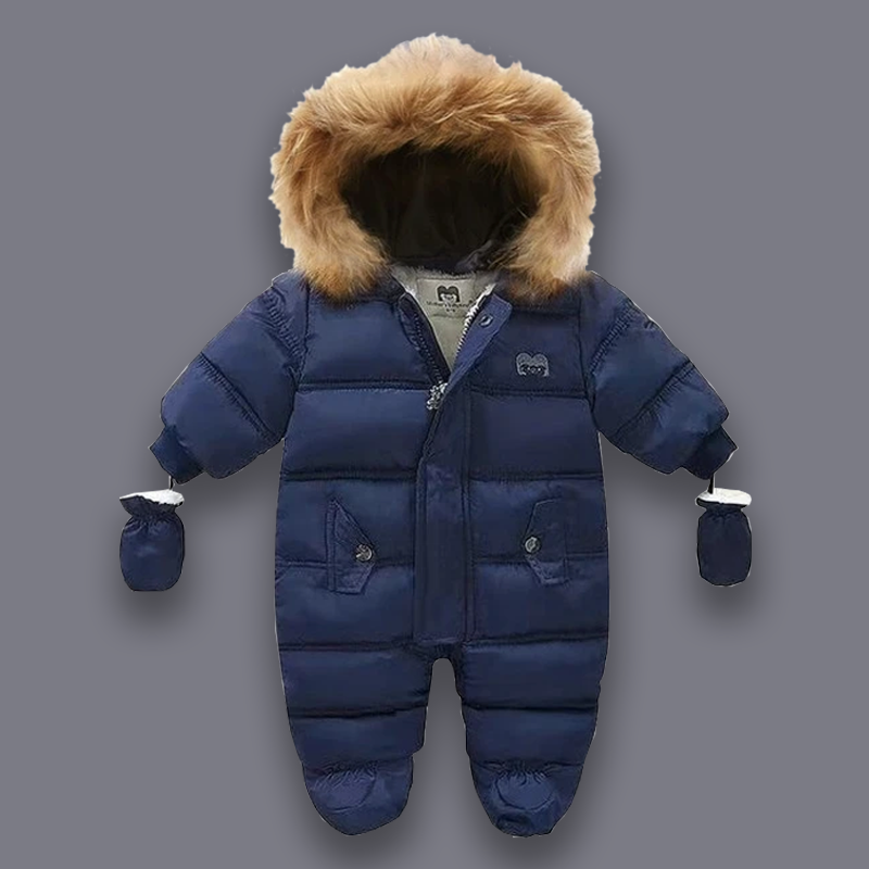Gepolsterter Baby Schneeanzug mit Fleece-Futter