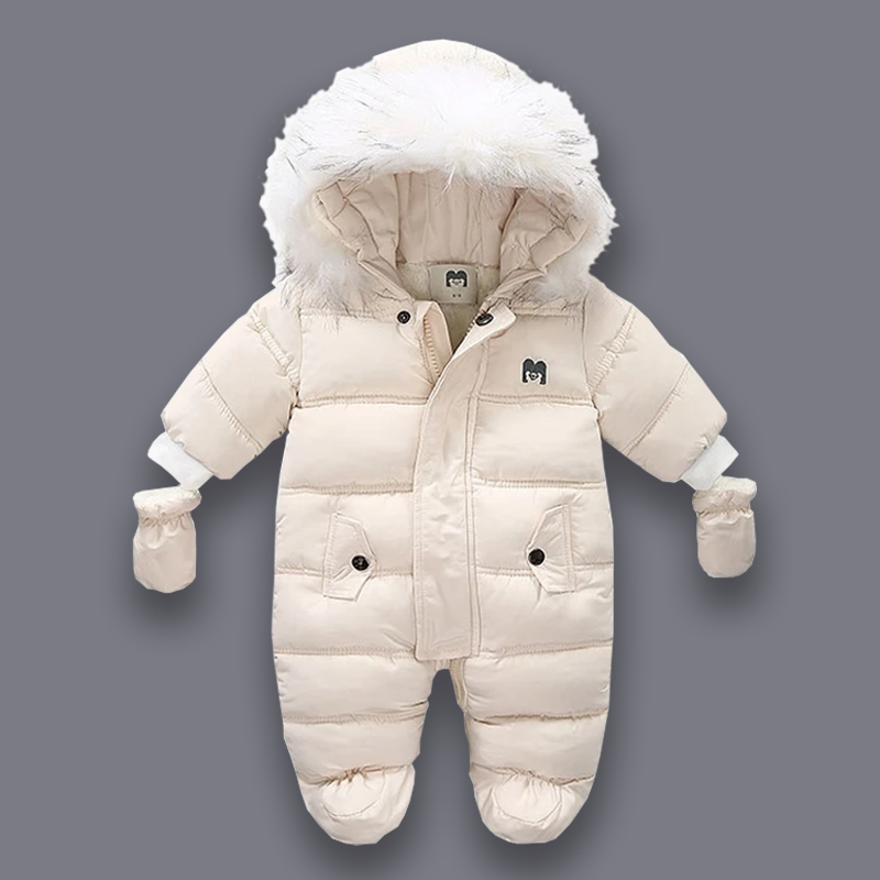 Gepolsterter Baby Schneeanzug mit Fleece-Futter