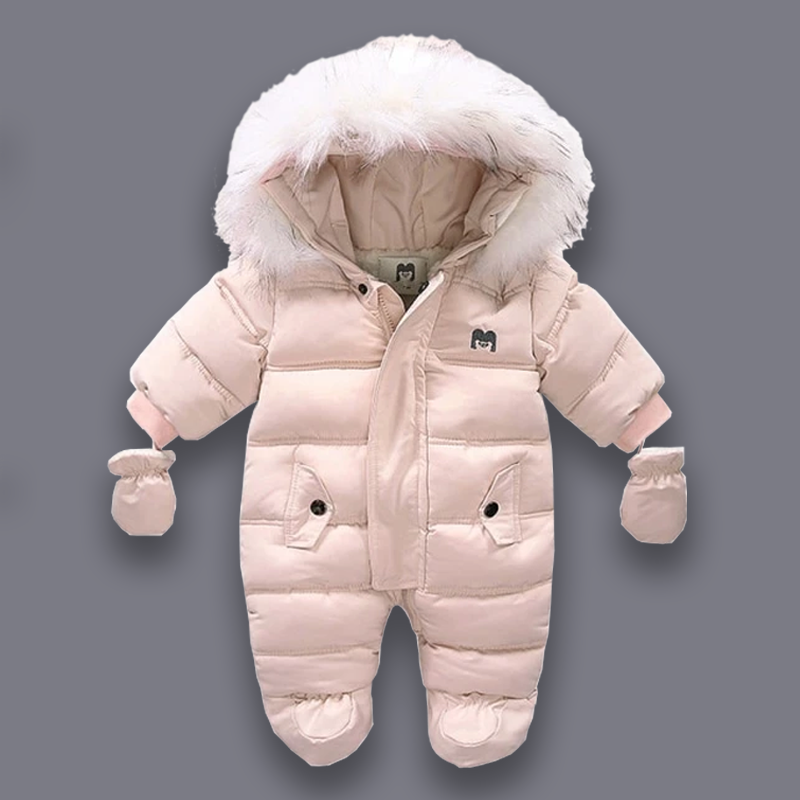 Gepolsterter Baby Schneeanzug mit Fleece-Futter