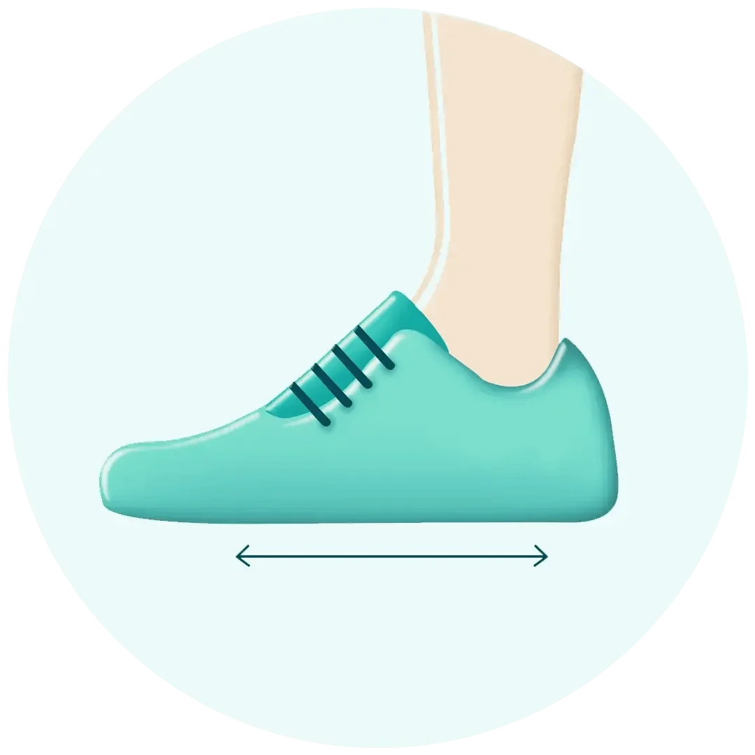 Symbole « semelle zéro chute » des chaussures pieds nus Vanea