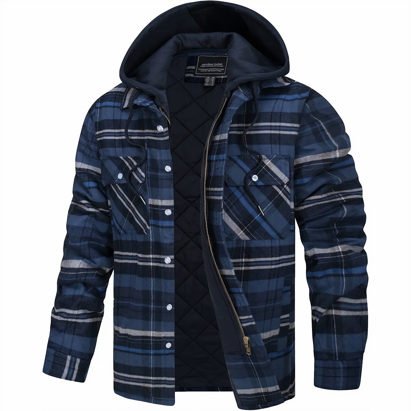 Warme Jacke mit Kapuze für den Herbst