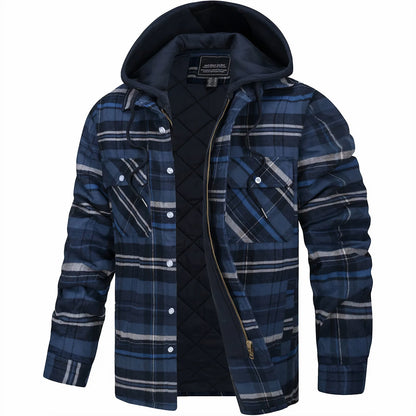 Warme Jacke mit Kapuze für den Herbst