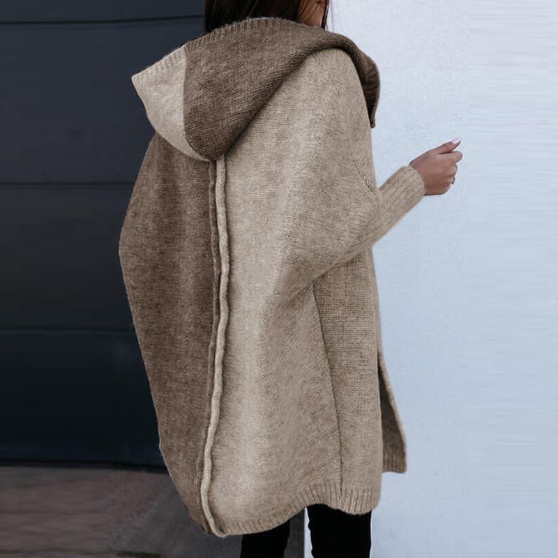 Leonora - Strickpullover mit Kapuze