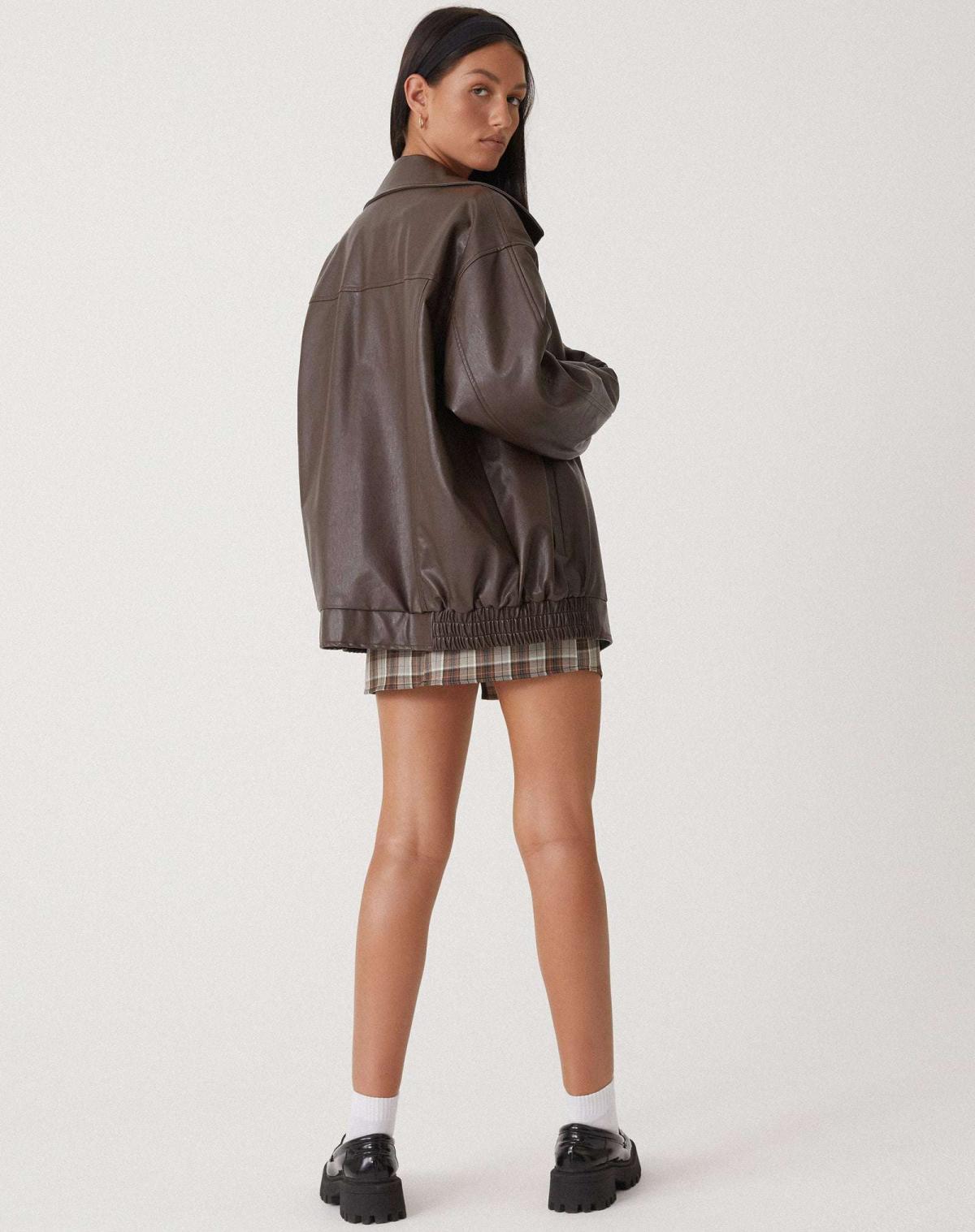 Lavinia Oversized Lederjacke