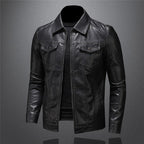 Kowa Leder-Windbreakerjacke für Herren
