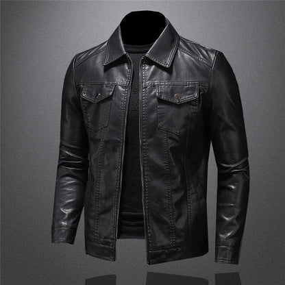 Kowa Leder-Windbreakerjacke für Herren